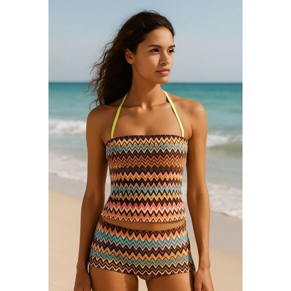 Missoni for Target Chevron Tankini Top M - Picture 1 of 8